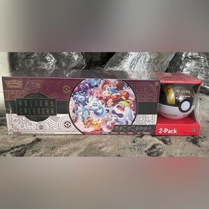 2025 Pokémon Holiday Calendar + Pokeball  Bundle